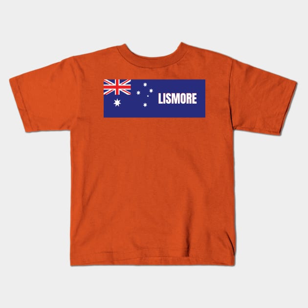 Lismore City in Australian Flag Kids T-Shirt by aybe7elf